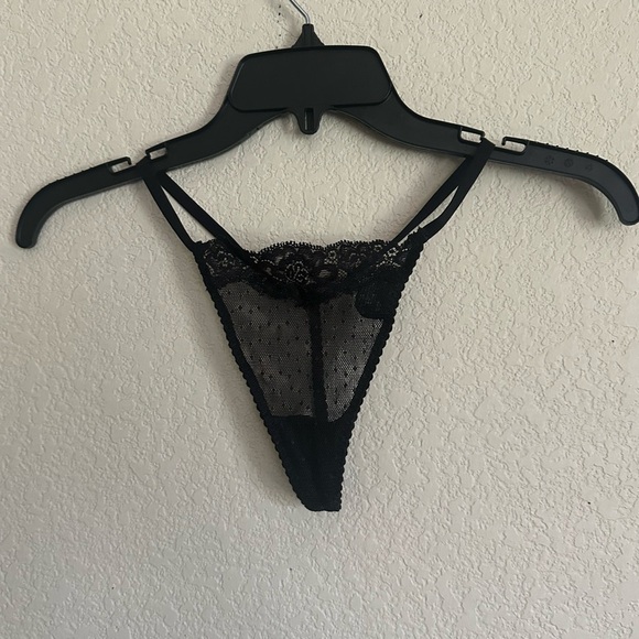 Victorias Secret Sexy Little Things Black Sheer Teddy Short Gown, beads 34B - Picture 7 of 7